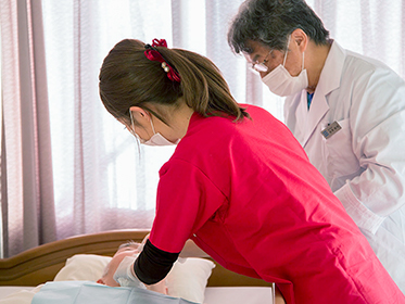 歯の治療中の写真