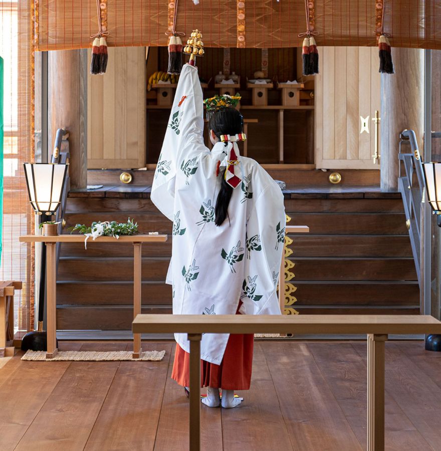 神事の様子写真